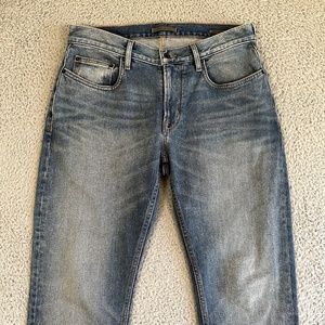 John Varvatos Jeans Men's 31 Blue JV 701 Regular Straight Leg Distressed